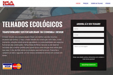 Landing Page - Telhado Ecologico